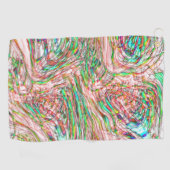 曲がりくねった線路の嵐 ゴルフタオル (横)