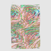 曲がりくねった線路の嵐 ゴルフタオル (正面)