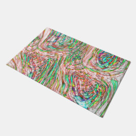 曲がりくねった線路の嵐 ドアマット