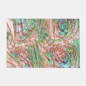 曲がりくねった線路の嵐 ドアマット (正面)