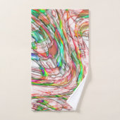 曲がりくねった線路の嵐 バスタオルセット (ハンドタオル)