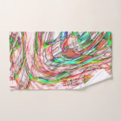 曲がりくねった線路の嵐 バスタオルセット (ハンドタオル)