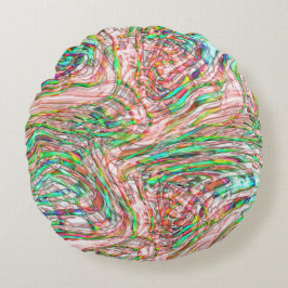 曲がりくねった線路の嵐 ラウンドクッション