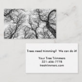 曲がりくねった裸の木のてっぺん 名刺 (正面/裏面)