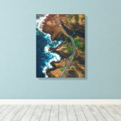 曲がりくねった道 キャンバスプリント (インサイチュ (ウッドフロア))