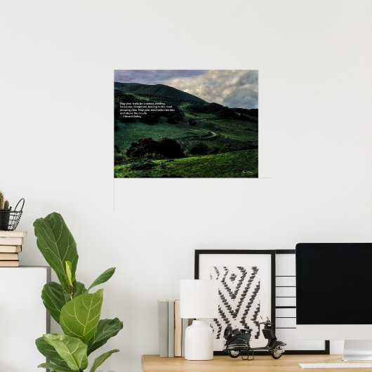 曲がりくねった道 ポスター (ホームオフィス)