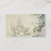 曲がりくねった道、c.1900-06 (w/c紙で) 名刺 (裏面)