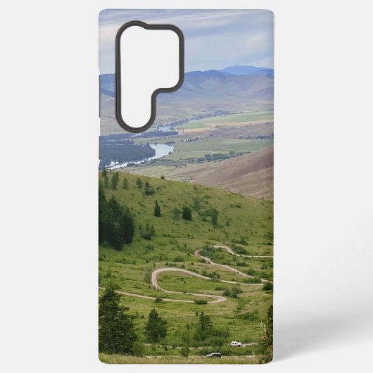 曲がりくねった道 SAMSUNG GALAXYケース (裏面)
