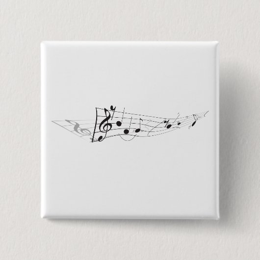 曲がりデザインミュージカル 缶バッジ (正面)