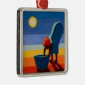 曲がる女性2005年 メタルオーナメント (右)