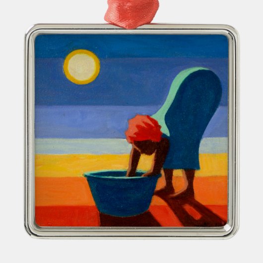 曲がる女性2005年 メタルオーナメント (正面)