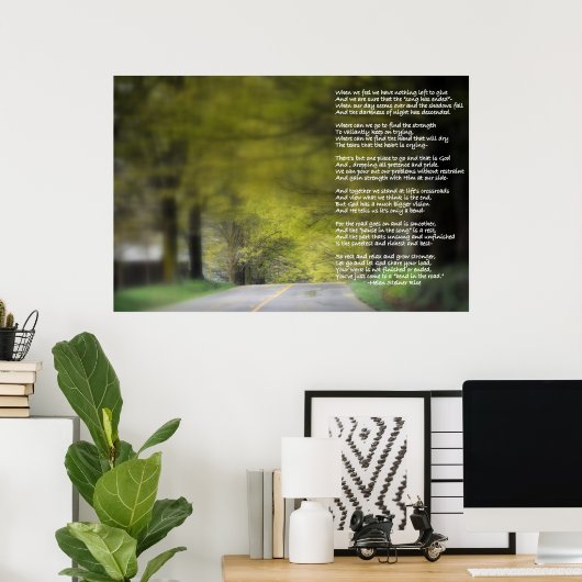 曲がる ポスター (ホームオフィス)