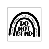 曲げないこと、壊れやすいスモールビジネス向けパッケージ ラバースタンプ (インプリント)