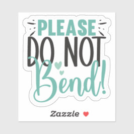 曲げないでくれ シール