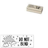 曲げないで包装 ラバースタンプ (押印)