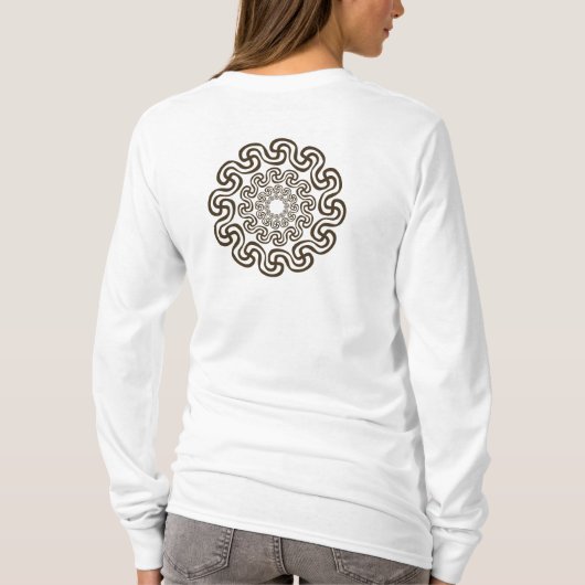 曲げられたかぎ十字の逆 Tシャツ (裏面)