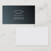 曲げられた文字の士官候補生の黒のプロフェッショナル 名刺 (正面/裏面)