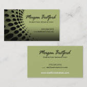 曲げられた点のマーケティング・コンサルタントPRのイメージディレクター 名刺 (正面/裏面)