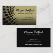 曲げられた点のマーケティング・コンサルタントPRのイメージディレクター 名刺 (正面/裏面)