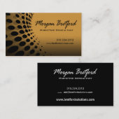 曲げられた点のマーケティング・コンサルタントPRのイメージディレクター 名刺 (正面/裏面)