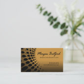 曲げられた点のマーケティング・コンサルタントPRのイメージディレクター 名刺 (スタンド正面)