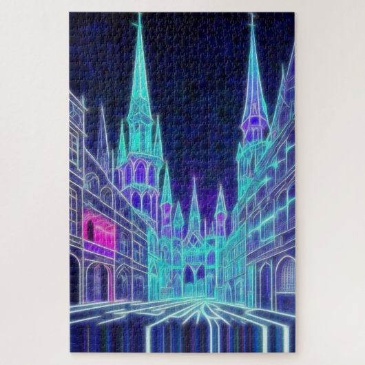 曲げアクロポリス ジグソーパズル (縦)