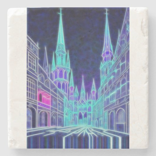 曲げアクロポリス ストーンコースター (正面)