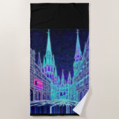 曲げアクロポリス ビーチタオル (正面)