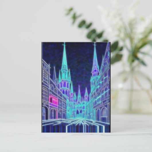 曲げアクロポリス ポストカード (スタンド正面)