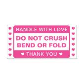 [曲げカスタムない] |愛を持つハンドル セルフインキングスタンプ (デザイン)