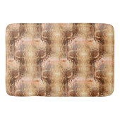 曲げガラスを繰り返し打ったベージュからブラウンへ バスマット (正面)
