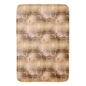 曲げガラスを繰り返し打ったベージュからブラウンへ バスマット (正面縦)