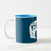 曲げクマ ツートーンマグカップ (左)