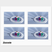 曲げライトステッカー 長方形シール (シート)