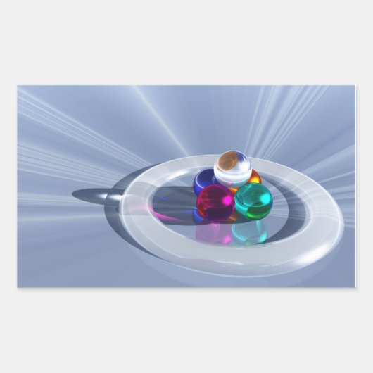 曲げライトステッカー 長方形シール (正面)