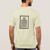 曲げ厳禁サイン Tシャツ (裏面)