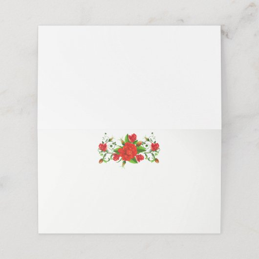 曲げ名座席表 プレイスカード (外部開封)