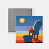 曲げ女性2005 マグネット (正面/裏面)