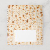 曲げ座席表、折り曲げスタイル：水平、紙: プレイスカード (外部開封)