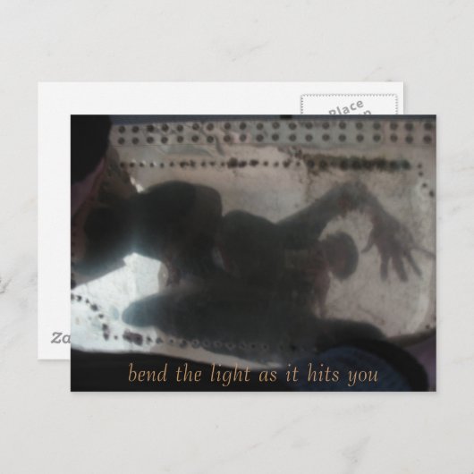 曲げ、光が当たるように曲げる ポストカード (正面/裏面)