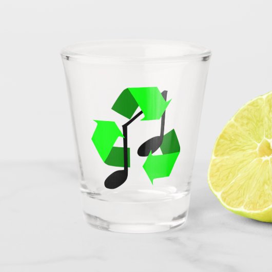 曲のお気に入りのリズム ショットグラス (正面)