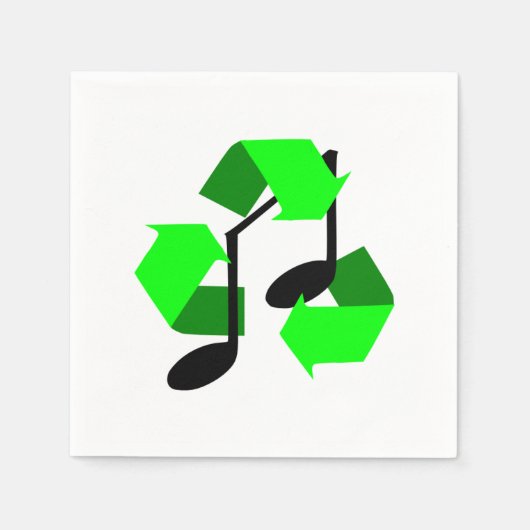 曲のお気に入りのリズム スタンダードカクテルナプキン (正面)