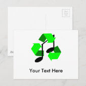 曲のお気に入りのリズム ポストカード (正面/裏面)