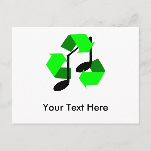 曲のお気に入りのリズム ポストカード (正面)