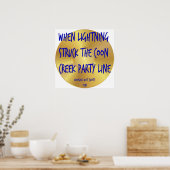 曲のタイトルおもしろいオールドスクールクラシックレッドネック音楽 ポスター (キッチン)