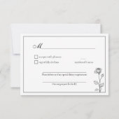 曲のリクエストとタイムレス開花 出欠カード (裏面)