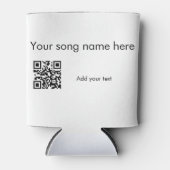 曲の名前をここに追加q rコード追加文字名her 缶クーラー (正面)