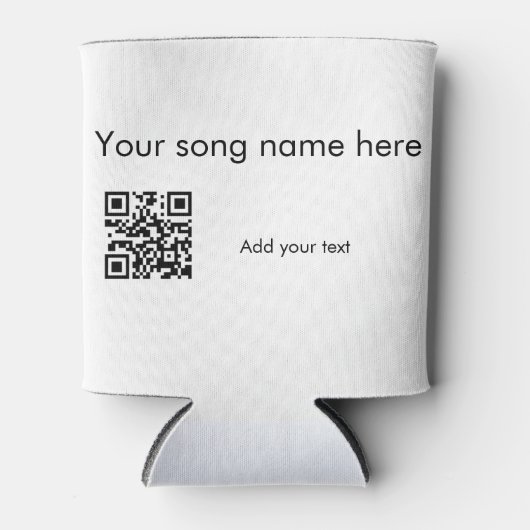 曲の名前をここに追加q rコード追加文字名her 缶クーラー (正面)