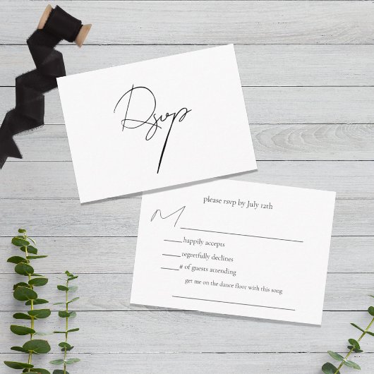 曲の要モダン求RSVPエンクロージャカード エンクロージャーカード