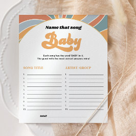 曲の赤ちゃんシャワーゲームのグルービーの名前